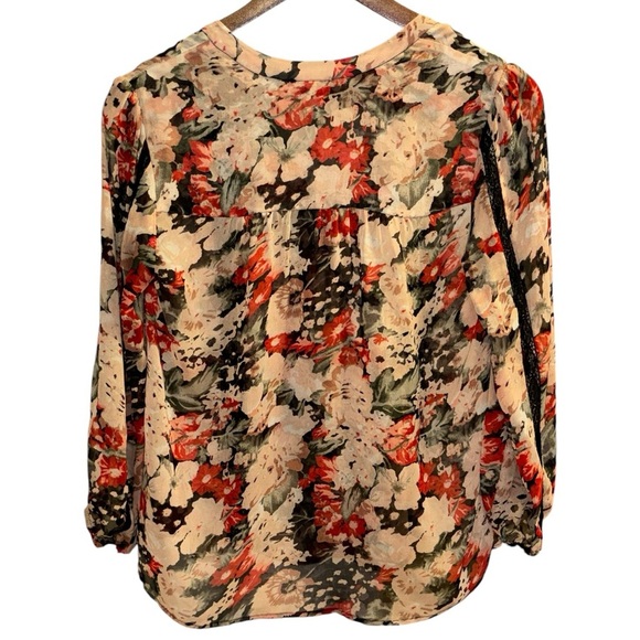 Joie Eber Silk Blouse in Caviar Size XXS - Picture 3 of 8